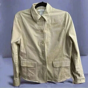 Jones New York Women's Tan and Cream Jacket